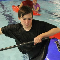 Kayak lesson wet clothes