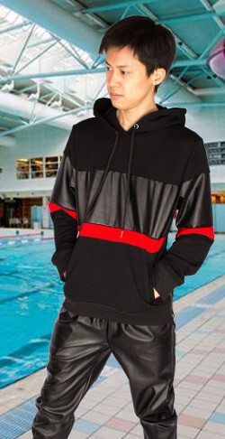 Pool modest swimsuit black