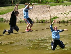 one rope bridge